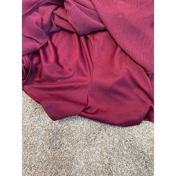 CITY VIBE Long Sleeve Square Neck Mini Party Fit + Flare romper Dress SZ 11 - Picture 7 of 9